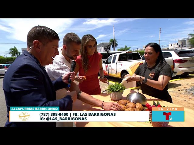 ⁣Clovis y Cristina prueban comida típica puertorriqueña