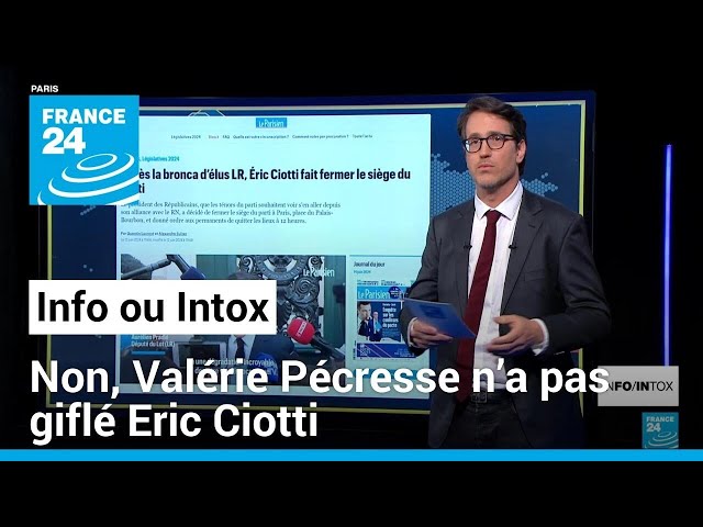 ⁣Non, Valérie Pécresse n’a pas giflé Eric Ciotti • FRANCE 24