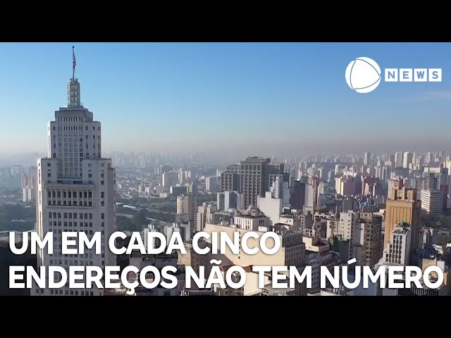 ⁣Um em cada cinco endereços no Brasil não tem número