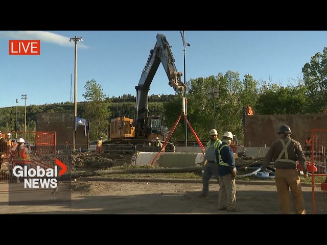 ⁣Calgary water main break: Officials update inspection of broken pipe that led to emergency | LIVE