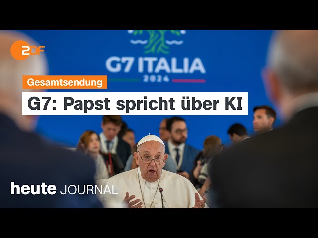 ⁣heute journal vom 14.06.2024 Papst bei G7-Gipfel, Friedensbedingungen Putin, Ostseeratstreffen