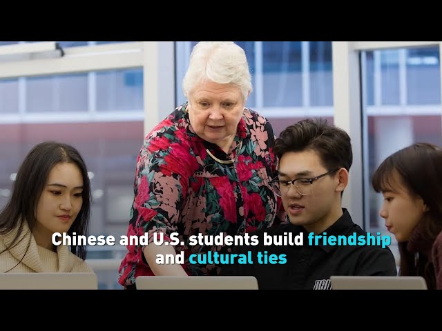 ⁣Chinese and U.S. students build friendship and cultural ties