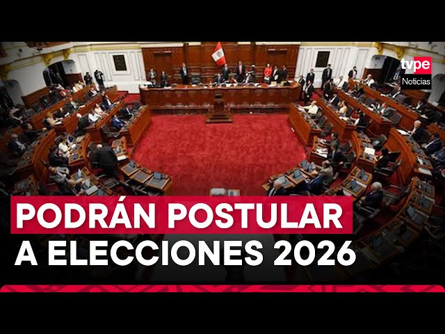 ⁣Congresistas podrán postular a elecciones regionales y municipales el 2026