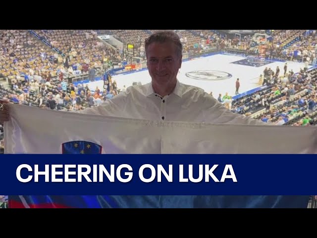 ⁣Slovenian prime minister makes trip to Dallas to see Luka Dončić in the NBA Finals