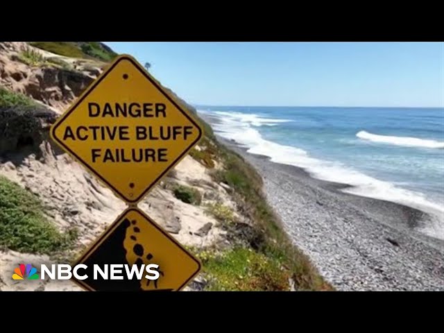 ⁣California's beaches threatened by climate change