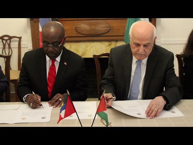 ⁣ANTIGUA AND BARBUDA ESTABLISHES DIPLOMATIC RELATIONS WITH PALESTINE
