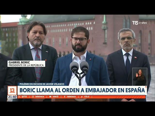 ⁣Presidente Boric llama al orden a embajador de España tras polémicos dichos