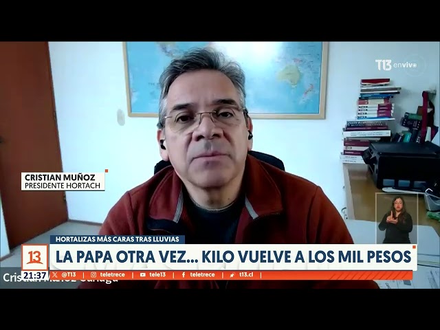 ⁣Hortalizas suben de precio tras las lluvias: papa alcanza los mil pesos