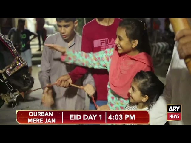 ⁣Watch "Qurban Meri jan"Eid Day 1 at  04:03 PM |  Eid ul Azha Special | PROMO