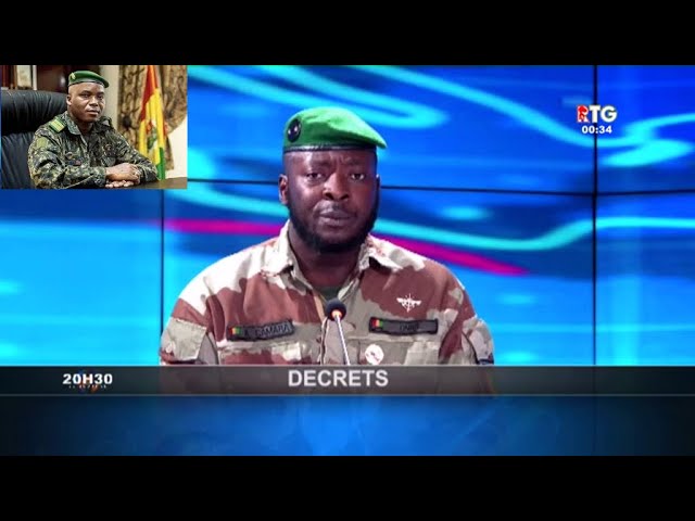⁣www.guineesud.com Série de décrets: général Sadiba Koulibaly rétrogradé Colonel et radié de l’Armée