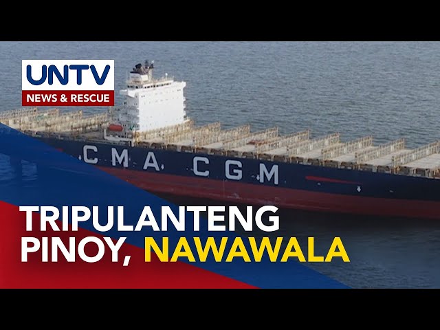 ⁣Pinoy seafarer, nawawala matapos ang pag-atake ng Houthi rebels sa bulk carrier sa Red Sea