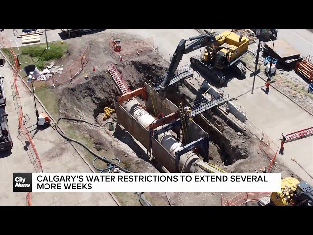 ⁣Calgary's water restrictions to extend several more weeks