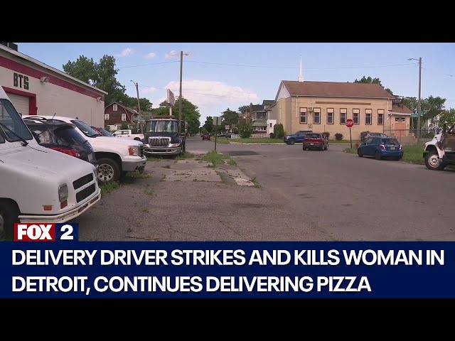 ⁣Delivery driver arrested for hit-and-run that killed Detroit woman