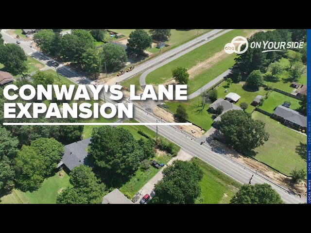 ⁣Conway's East German Lane expansion to include sidewalks and mitigate flooding