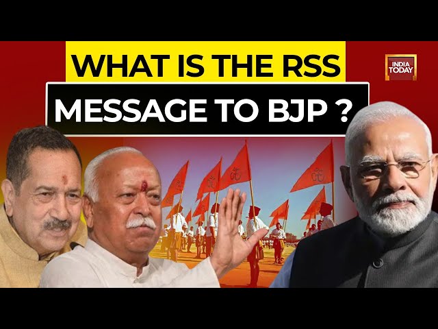 ⁣INDIA TODAY LIVE: Decoding The RSS-BJP Ties In The Modi Era | Is There A Disquiet In The Parivaar?