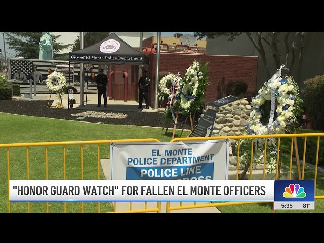 ⁣El Monte hosts 'Honor Guard Watch' for fallen officers