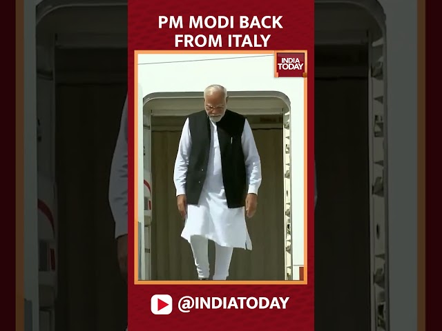 ⁣G7 Summit 2024: PM Modi Back Home From Italy After Attending G7 Summit | India Today News