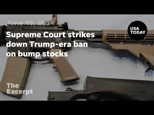 ⁣Supreme Court strikes down Trump-era ban on bump stocks | The Excerpt