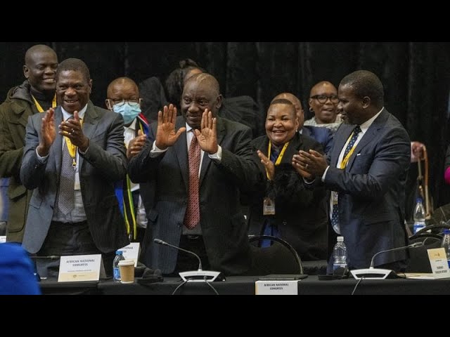 ⁣South African President Cyril Ramaphosa re-elected for second term