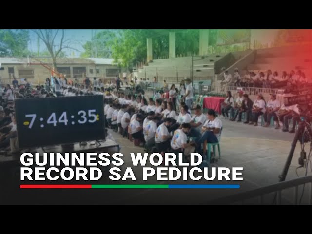 ⁣Tampakan, South Cotabatotarget masungkit ang Guinness World Record ng may pinakamaraming na-pedicure