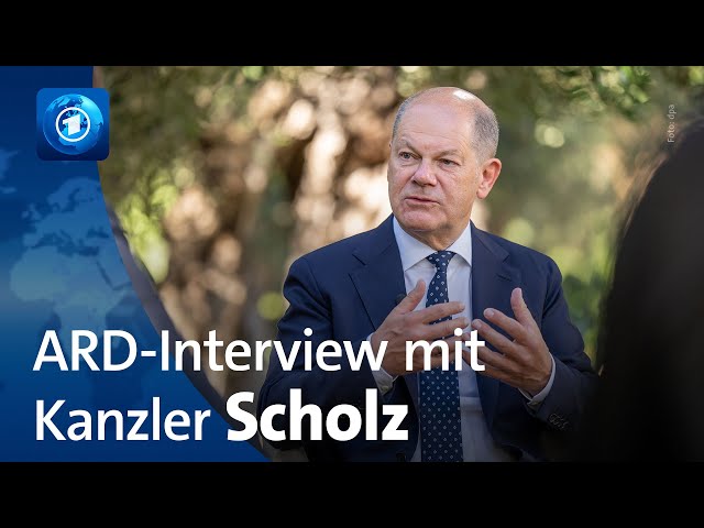 ⁣ARD-Interview: Scholz von erneuter Kanzlerkandidatur überzeugt