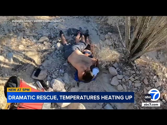 ⁣Hiking couple rescued in triple-digit heat near Salton Sea