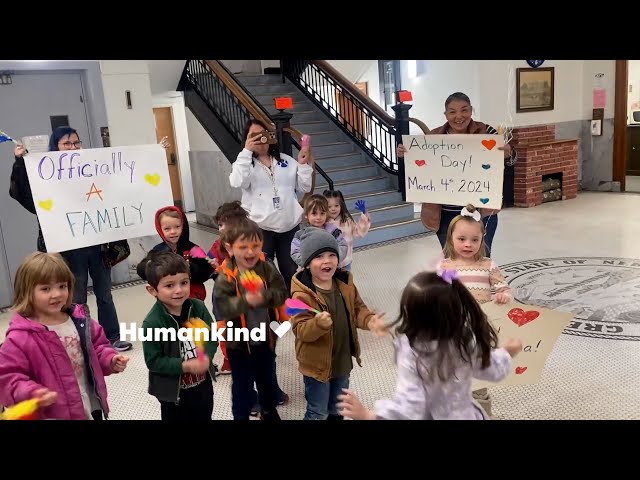 ⁣Watch this girl's friends surprise her to celebrate her adoption | Humankind