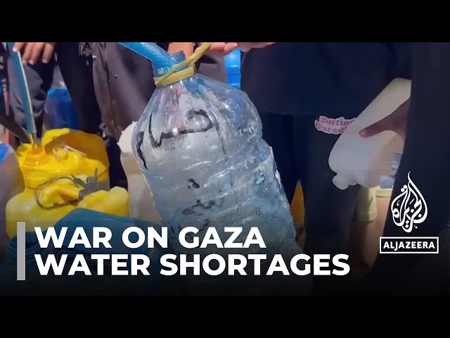 ⁣Gaza water shortages: Israeli forces destroy all water wells in North Gaza