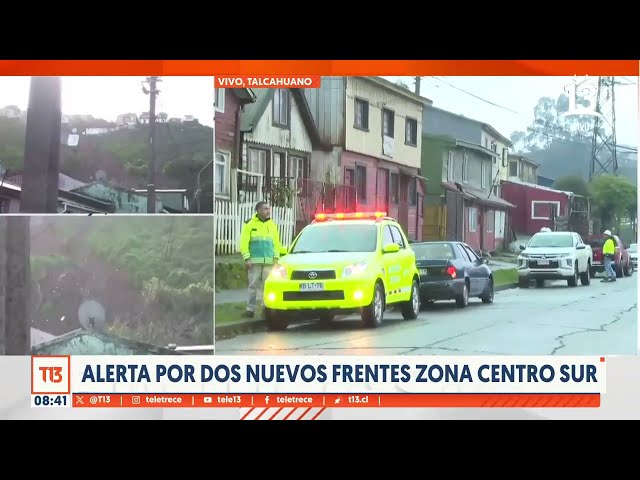⁣28 familias obligadas a evacuar por amenaza de derrumbe en Talcahuano