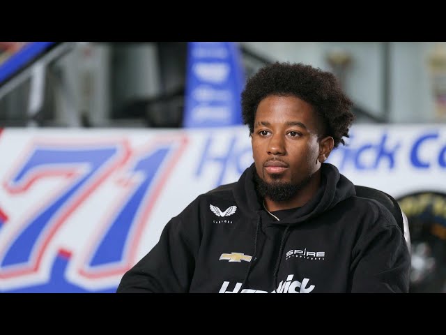⁣NASCAR driver Rajah Caruth talks career momentum on and off the track