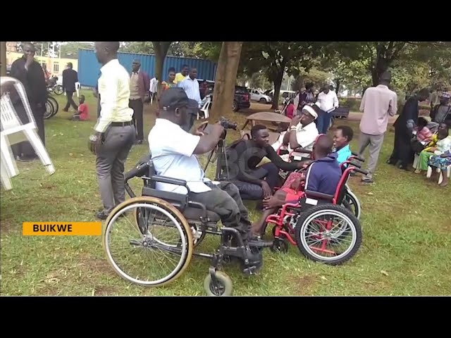 ⁣Disability is not inability - Buikwe PWDs call for support as WMP Mutasingwa donates wheelchairs
