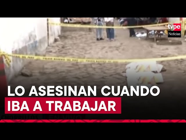 ⁣Chorrillos: asesinan a ciudadano extranjero en plena vía pública