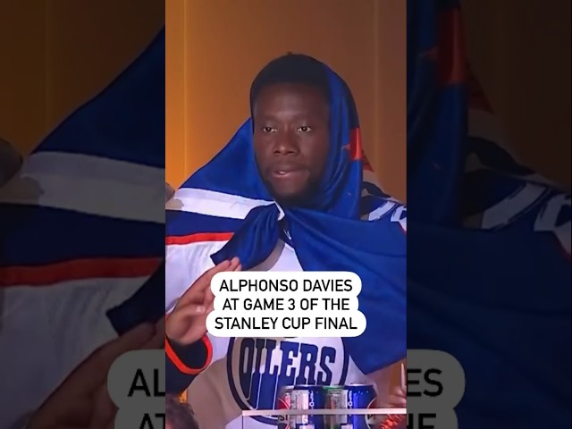 ⁣Alphonso Davies At The Stanley Cup Final 