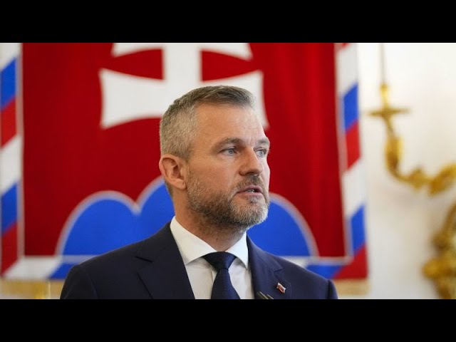 ⁣Peter Pellegrini is sworn in as Slovakia's new president