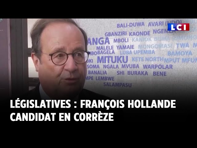 ⁣Législatives : François Hollande candidat en Corrèze