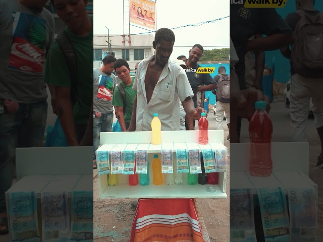 ⁣FREE MONEY Bottle Challenge in #jamaica  #jamaicawalkby