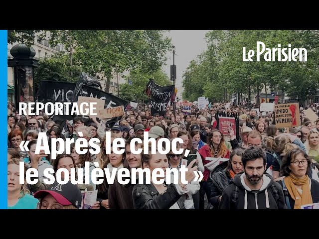 ⁣« Y’a de l’espoir... et beaucoup d’inquiétude » : dans le cortège du défilé anti-RN à Paris