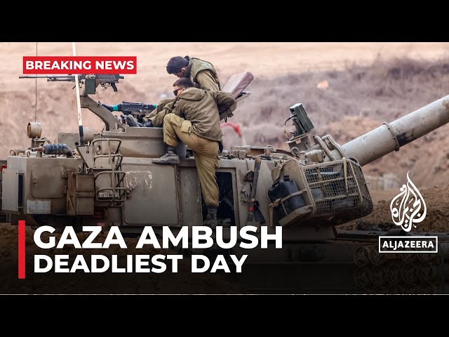 ⁣8 Israeli soldiers killed in southern Gaza ambush; deadliest day in months