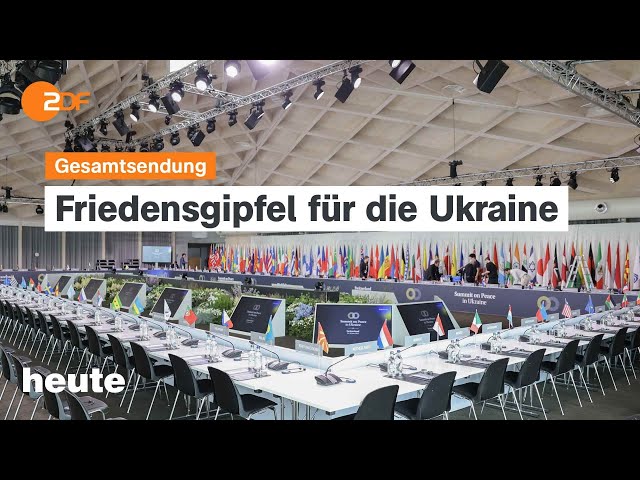 ⁣heute 19:00 Uhr vom 15.06.2024 Friedenskonferenz für die Ukraine, EM-Traumstart für Deutschland