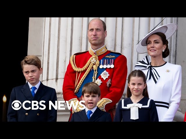 ⁣Princess Kate attends Trooping the Colour, her first public appearance in months