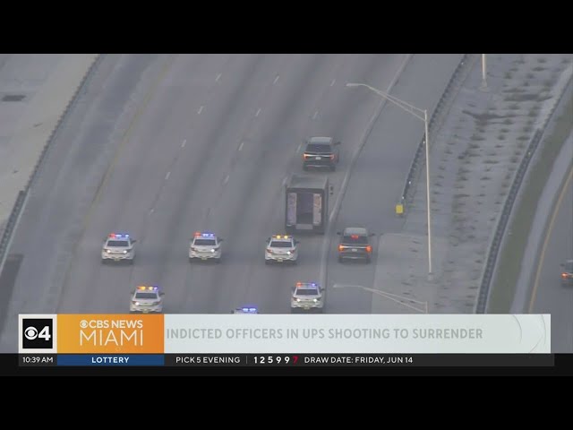 ⁣4 Miami-Dade Police officers indicted in UPS driver shootout expected to surrender