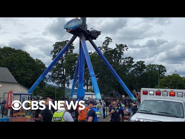 ⁣Video shows ride malfunctioning at century-old amusement park in Oregon