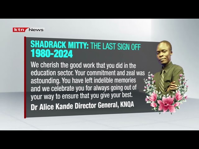 A tribute to Shadrack Mitty