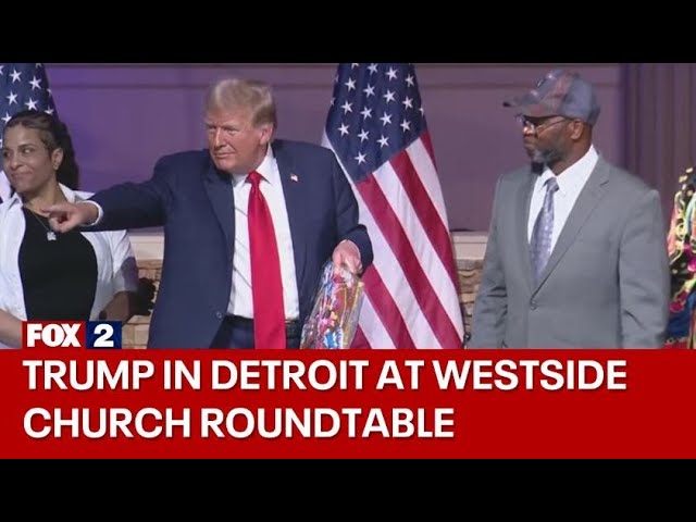 ⁣Former President Trump at Detroit roundtable hosted by 180 Church