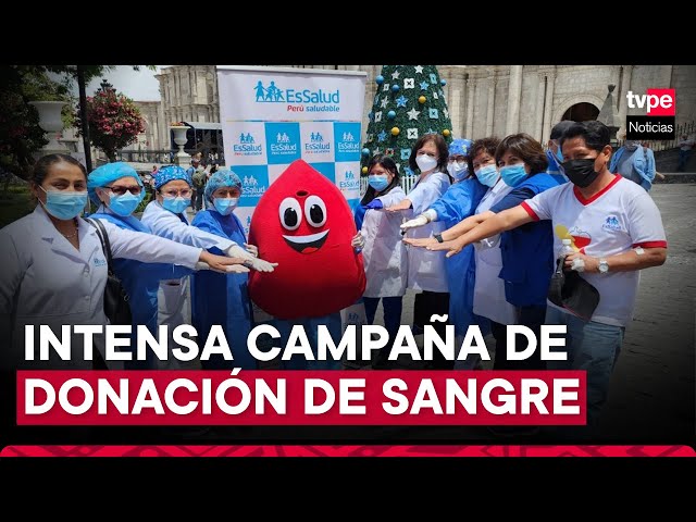 ⁣Campaña de donación de sangre en el Perú