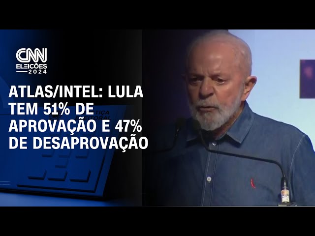 ⁣Atlas/Intel: Lula tem 51% de aprovação e 47% de desaprovação | GPS CNN