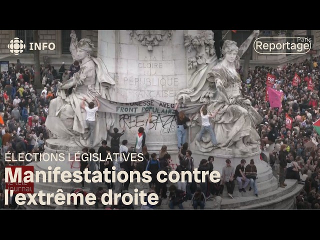 ⁣Élections en France : Manifestations contre l’extrême droite et tensions à gauche