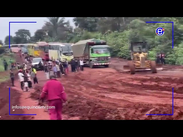 ⁣MAGBA-NGONSO-NTABA ROAD USERS DESCRIBE THE POOR CONDITION OF THEIR ROAD - EQUINOXE TV
