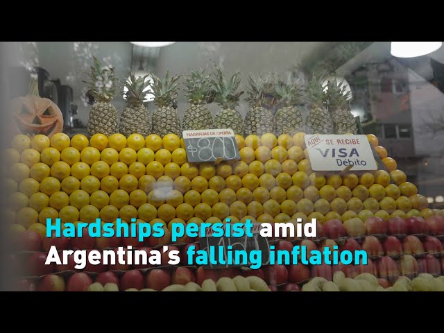 ⁣Hardships persist amid Argentina's falling inflation