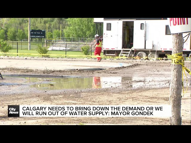 ⁣The City urging Calgarians to continue conserving water